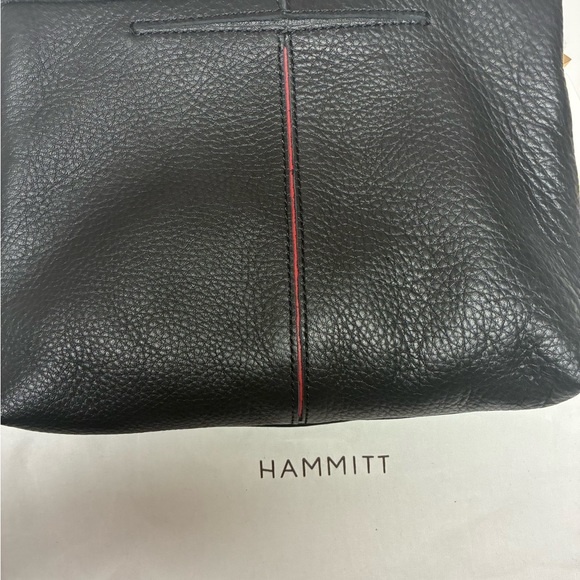 Hammitt VIP Medium Black/Brushed Gold Red Zip - Picture 5 of 14